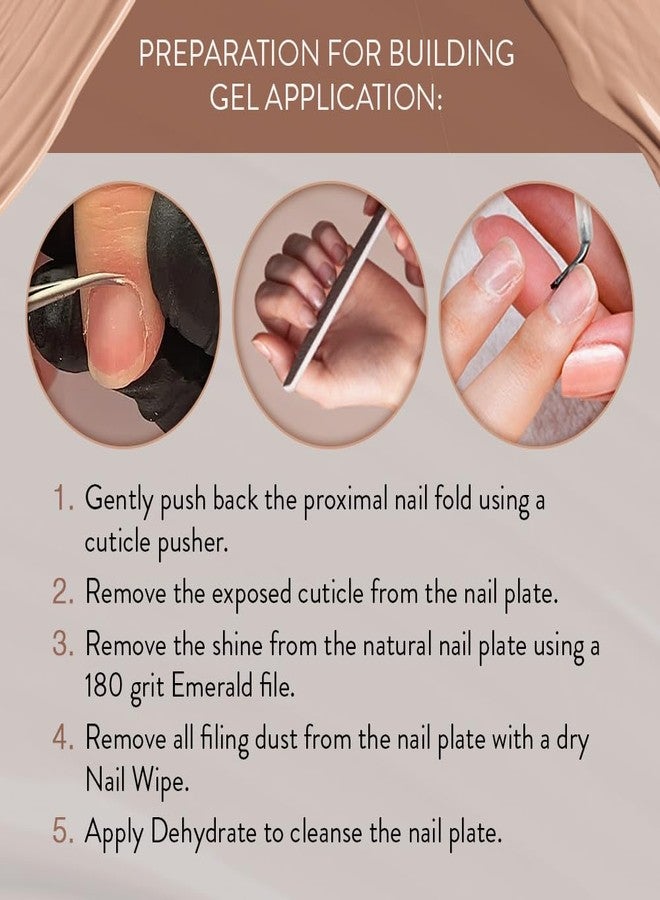 اي بي دي جل بناء الأظافر من آي بي دي، جل صلب لتطويل الأظافر، لون بيج فاتح، قابل للإزالة، مقوي للأظافر، 0.5 أونصة سائلة - Image 5